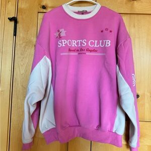 Bailey Rose Plush Pink "Sports Club" Graphic Sweatshirt